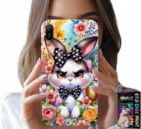 ETUI DO HUAWEI Y6 2019 - KRÓLIK WIELKANOCNY, ZAJĄC, JAJKA + SZKŁO