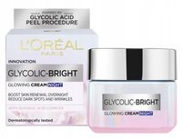 Krem Rozświetlający Do Twarzy L'oréal Paris Glycolic-Bright Na Noc 50 Ml