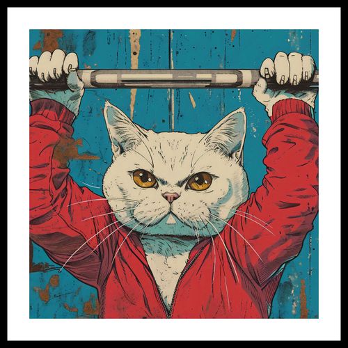 Plakat 60x60cm Mistrz Ciężarów na Arena.pl