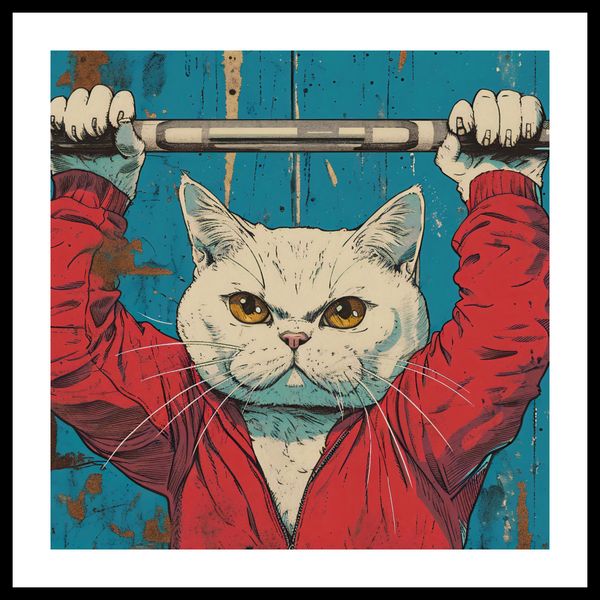 Plakat 60x60cm Mistrz Ciężarów zdjęcie 3