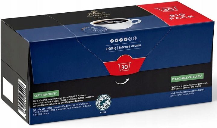 TCHIBO CAFISSIMO COFFEE INTENSE AROMA 30 KAPSUŁEK zdjęcie 3