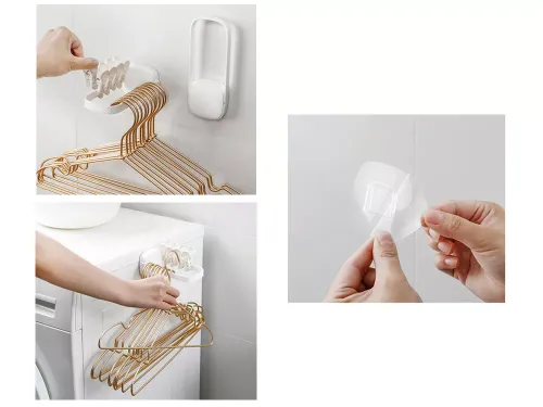 Wieszak do ściany organizer ścienny podwójny na Arena.pl