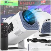 PROJEKTOR RZUTNIK ANDROID TV WIFI FULL HD PRZENOŚNY SMART GŁOŚNIK