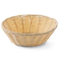 koszyk na pieczywo z polirattanu okrągły śr. 200mm wys. 65mm - hendi 426609