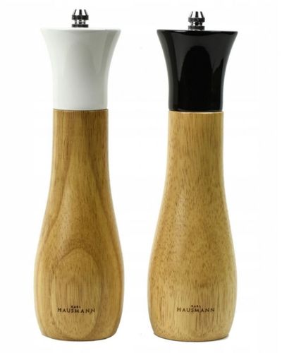 Zestaw komplet ręcznych młynków do mielenia soli i pieprzu drewniane 2 szt na Arena.pl