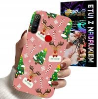 ETUI CASE DO REALME C3 - ŚWIĄTECZNE WZORY NA ŚWIĘTA RENIFER CHOINKA