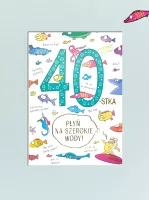 Karnet A5 40 Urodziny