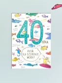 Karnet A5 40 Urodziny