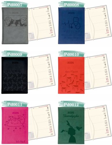 Kalendarz A6 2026 TYGODNIOWY KIESZONKOWY z grawerem prezent Z IMIENIEM na Arena.pl
