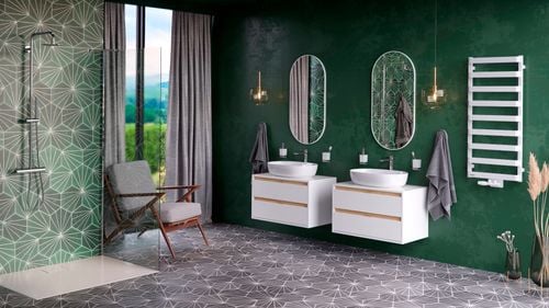 Jima umywalka nablatowa 61x41 cm owalna, biały połysk na Arena.pl