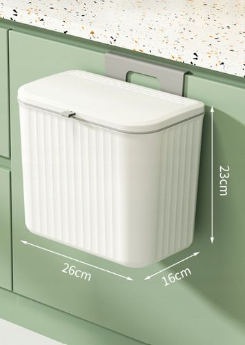 Kosz Na Śmieci Wiszący Wolnostojący Na Szafkę Front Samoprzylepny Biały 7L na Arena.pl