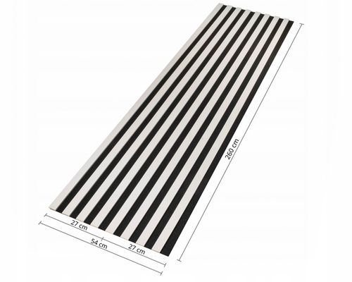 Lamele ścienne 54x260 cm, akustyczne na czarnym filcu - Kaszmir 596 na Arena.pl