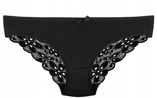 Majtki Koronkowe Bawełniane Wielokolorowe Damskie Figi Wygodne S 7-PAK na Arena.pl