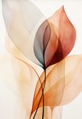 Plakat 68x98cm Eteryczne Liście
