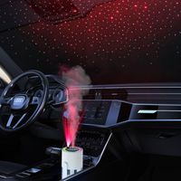 Nawilżacz powietrza mini USB do auta i domu projektor gwiazd 280ml biały