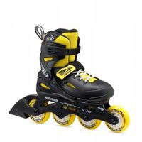 ROLKI ROLLERBLADE FURY BLACK/YELLOW 33-38