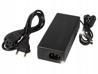 ZASILACZ IMPULSOWY 120W 24V 5A + PRZEWÓD SIECIOWY PROSTY 2.1/5.5MM (+)