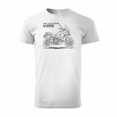 Koszulka na motor motocyklowa Ducati Multistrada V2S męska biała REGULAR M