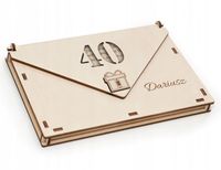 Pudełko koperta na pieniądze urodziny 18 20 30 40 50 60 70 80 pamiątka