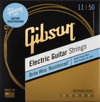 Struny do gitary elektrycznej 11-50 Brite Wire Reinforced Gibson SEG-BWR11