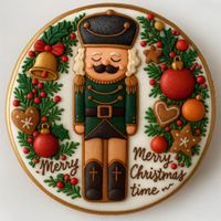 CIASTKO LUKROWANE DZIADEK DO ORZECHÓW NO29 KOŁO ROZ.LRĘCZNIE ROBIONE