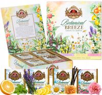 Basilur BOTANICAL BREEZE zestaw herbat 4 SMAKI 40szt herbaciarka na PREZENT