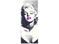 40X100CM MARILYN MONROE FIOLETOWYMI USTAMI OBRAZ PION