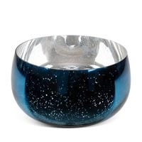 Misa dekoracyjna ze szkła artystycznego MOLLY 28x18 niebieska