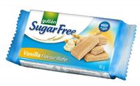 GULLON Wafelki z nadzieniem waniliowym bez cukru 60 g