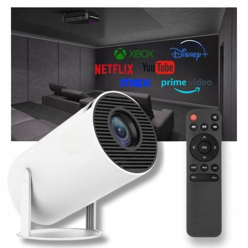Rzutnik Projektor WiFi Pilot Android TV 130 cali 4K FULL HD HY300 PRO LED na Arena.pl