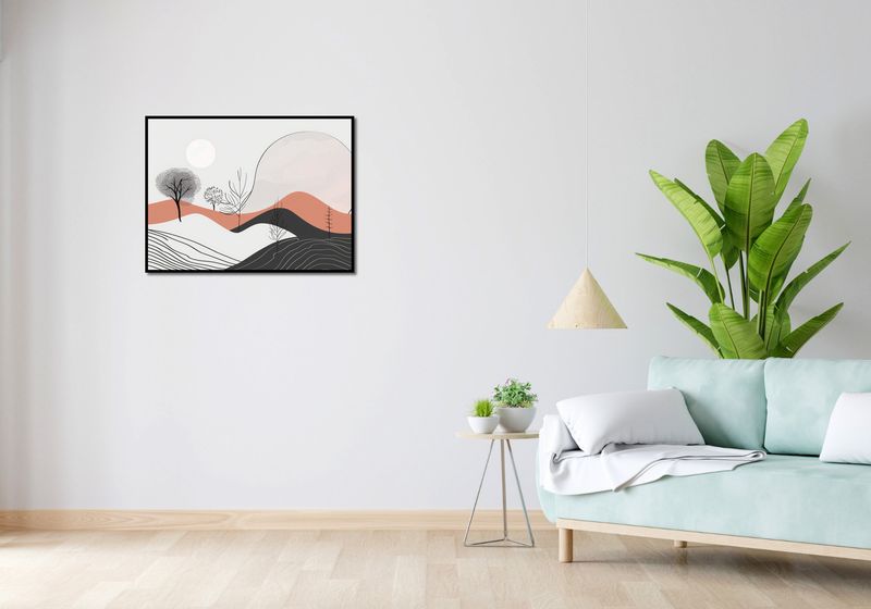 Plakat 80x60cm Półcień Widoku zdjęcie 4