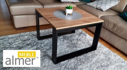 Ława Stolik K5 w stylu loft 70x70x50 na Arena.pl