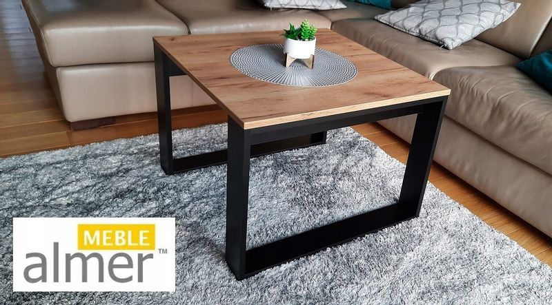 Ława Stolik K5 w stylu loft 70x70x50 zdjęcie 4