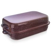 Brytfanna emaliowana z pokrywką prostokątna 2,9 l