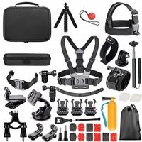 ZESTAW XXL AKCESORIA GOPRO HERO 12 11 10 9 8 7 6 GoPro 50w1 WALIZKA STATYW