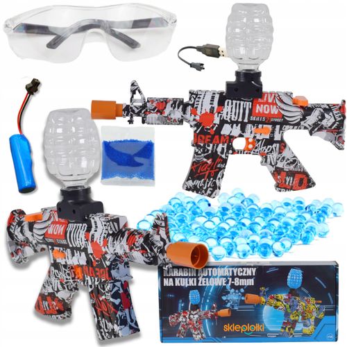 PISTOLET NA KULKI ŻELOWE WODNE AUTOMATYCZNY KARABIN DUŻY ZESTAW AKUMULATOR na Arena.pl