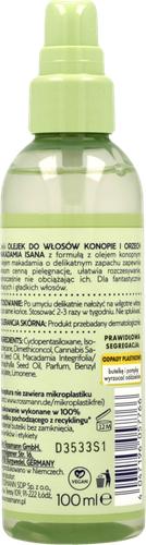 ISANA OLEJEK DO WŁOSÓW KONOPIE I MAKADAMIA 100 ML na Arena.pl