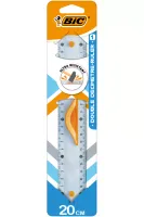 LINIJKA 20 CM BIC DOUBLE RULER BLISTER