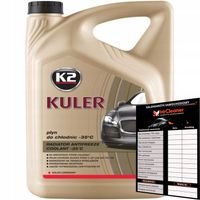 K2 Kuler -35C Czerwony Płyn Chłodniczy 5L T205C Do Chłodnic Gotowy Użycia