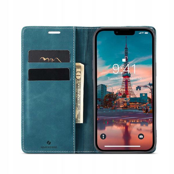 Spacecase Wallet Iphone 14 Plus Blue zdjęcie 14