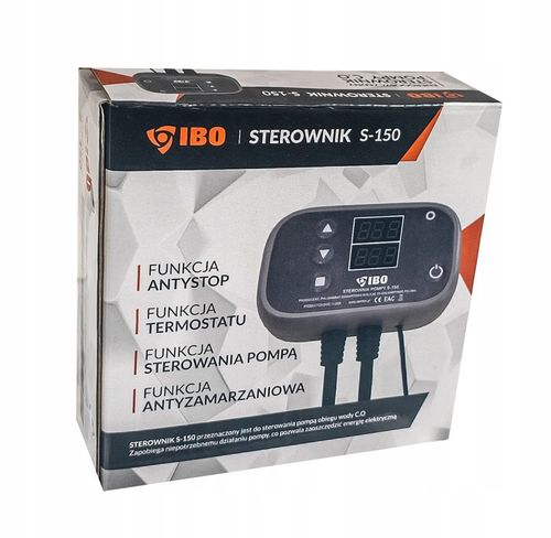 STEROWNIK REGULATOR TERMOSTAT PRACY POMPY OBIEGOWEJ KOTŁA PIECA S-150 IBO na Arena.pl
