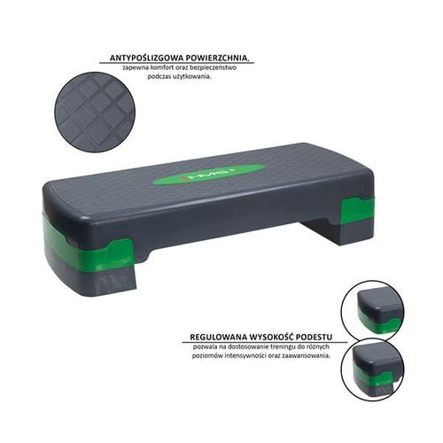 AS003 GREEN/GRAY STEP DO AEROBIKU HMS na Arena.pl