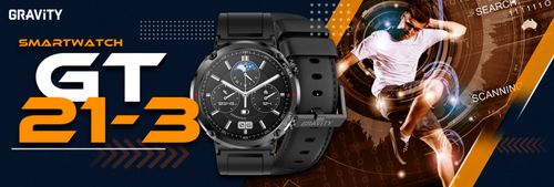 smartwatch gravity gt21-3 + czarny pasek silikonowy na Arena.pl