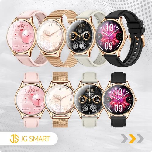 SMARTWATCH DAMSKI ZEGAREK PL MENU POWIADOMIENIA ROZMOWY SMART WATCH 4 PASKI na Arena.pl
