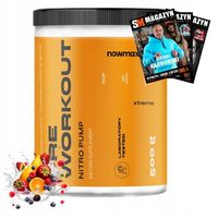 nowmax PRE WORKOUT EXTREME PUMP 500 g WYTRZYMAŁOŚĆ PRZEDTRENINGÓWKA ENERGIA