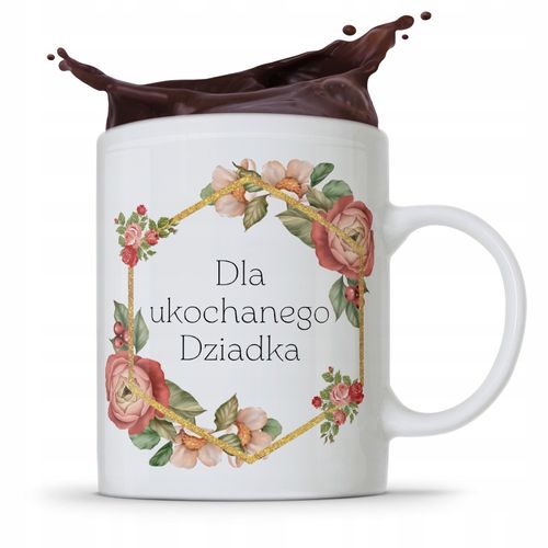 Kubek Prezent Dzień Dziadka Ukochanego Dziadka Z Nadrukiem Ze Zdjęciem na Arena.pl