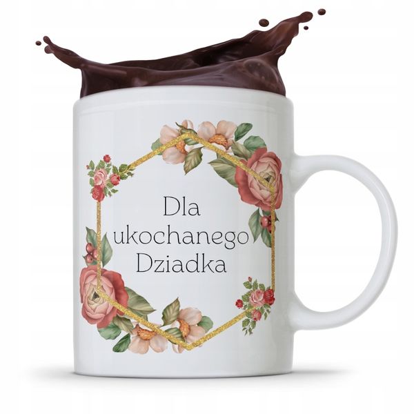 Kubek Prezent Dzień Dziadka Ukochanego Dziadka Z Nadrukiem Ze Zdjęciem zdjęcie 1