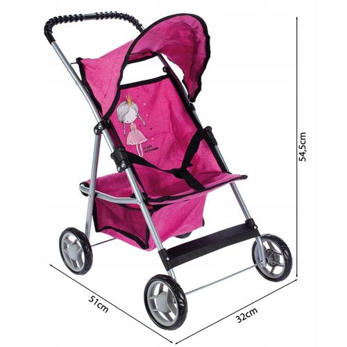 SPACERÓWKA WÓZEK DLA LALEK SPACEROWY SKŁADANY LEKKI STABLINY KSIĘŻNICZNA na Arena.pl