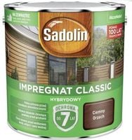 sadolin impregnat classic hybrydowy 7 lat orzech ciemny 2.5l