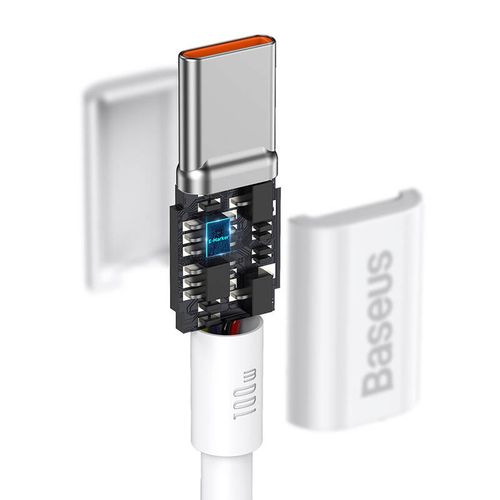 kabel usb-c do usb-c baseus superior series, 100w, 2m (biały) na Arena.pl